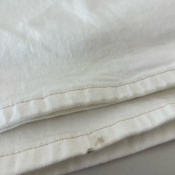 Women's High-Rise Wide Leg Jeans - Universal Thread White 24 - Picture 5 of 6